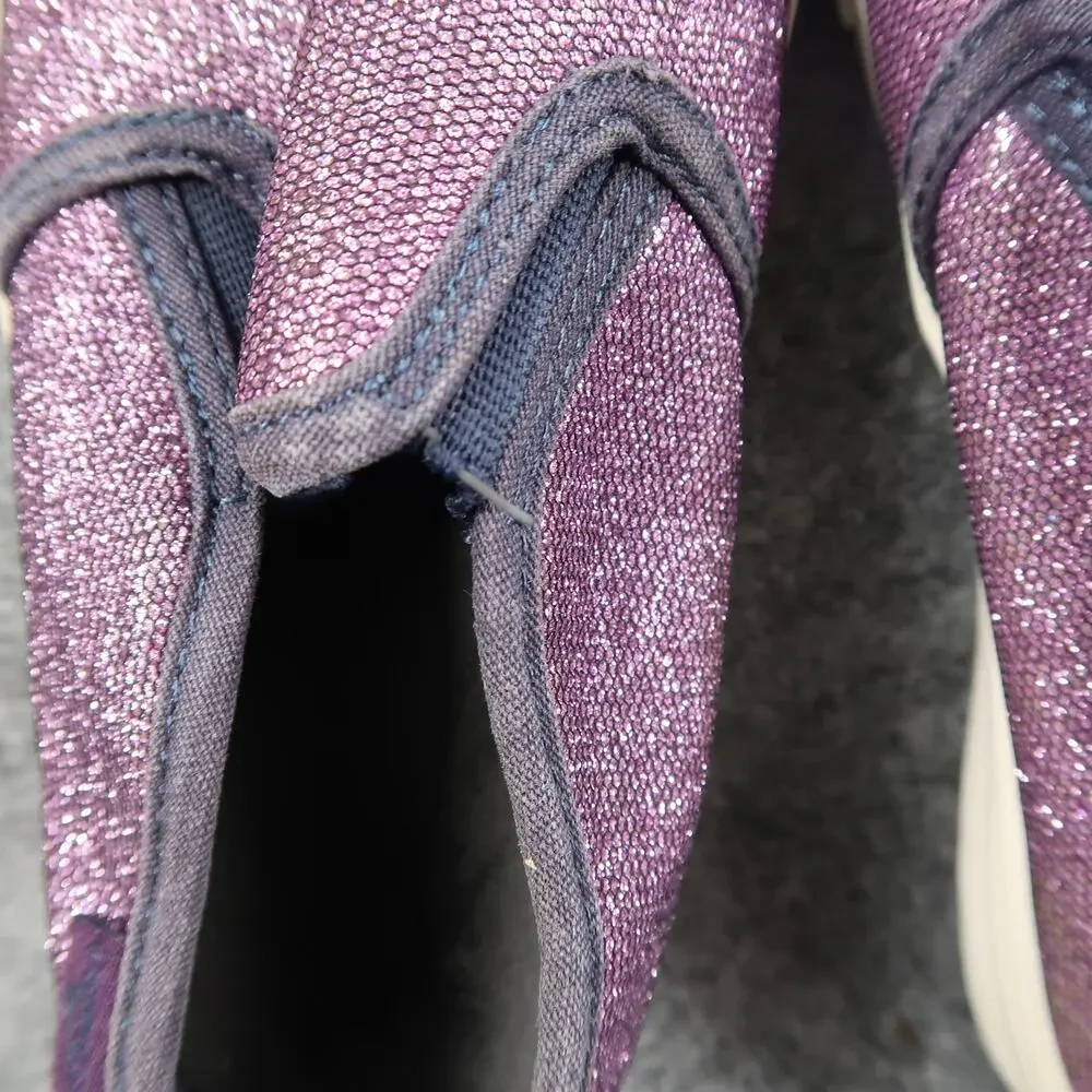 Oshkosh B'Gosh Shoes Kids 2 Casual Sneakers Slip On Purple Glitter Trainer Girls